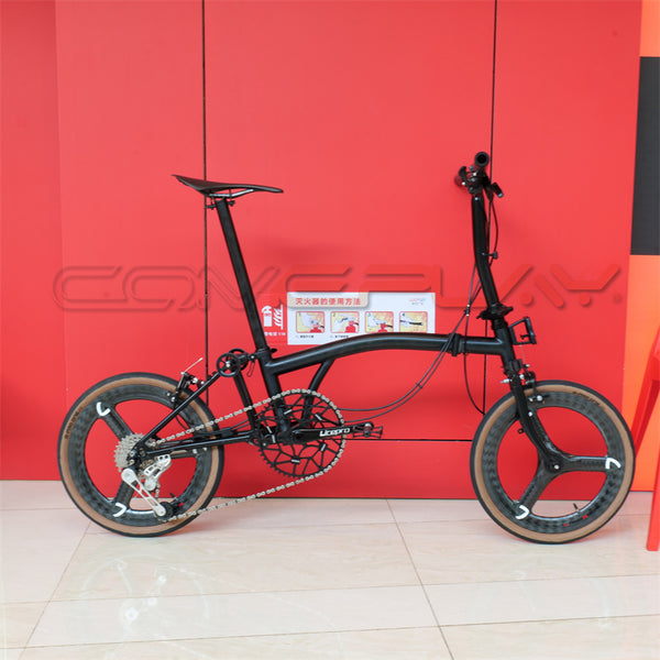 Colorful full titanium Brompton clone comeplete bike