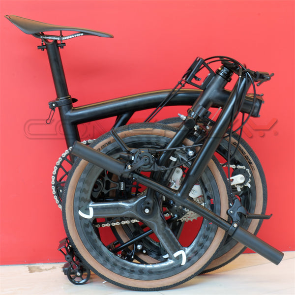 Colorful full titanium Brompton clone comeplete bike