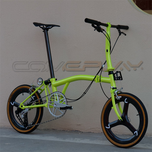 Colorful full titanium Brompton clone comeplete bike