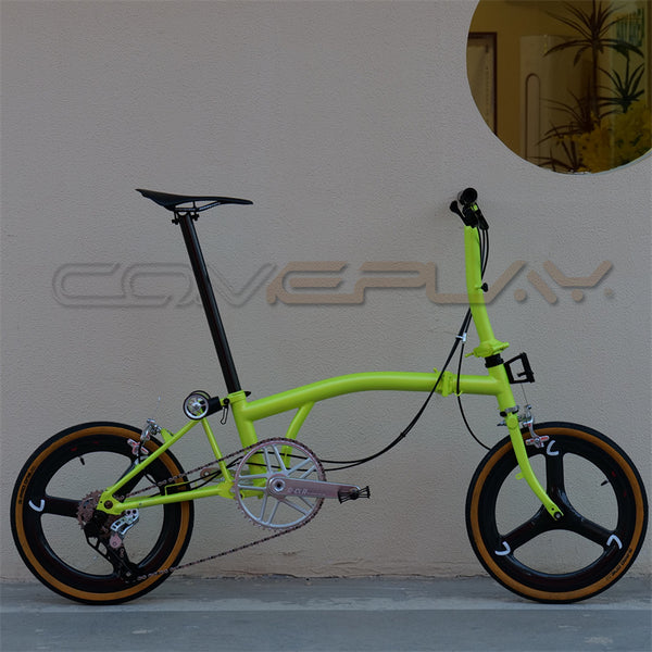 Colorful full titanium Brompton clone comeplete bike