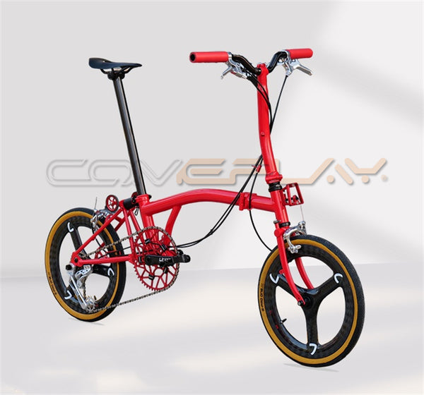 Colorful full titanium Brompton clone comeplete bike