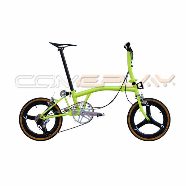 Colorful full titanium Brompton clone comeplete bike