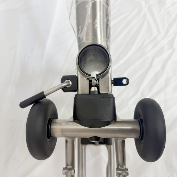 HEXATI T18 Full Titanium Frame Set – Pre‑Assembled DIY Kit | Brompton T Line compatible | Includes Headset, Suspension, Seatpost Clamp & E‑Hook