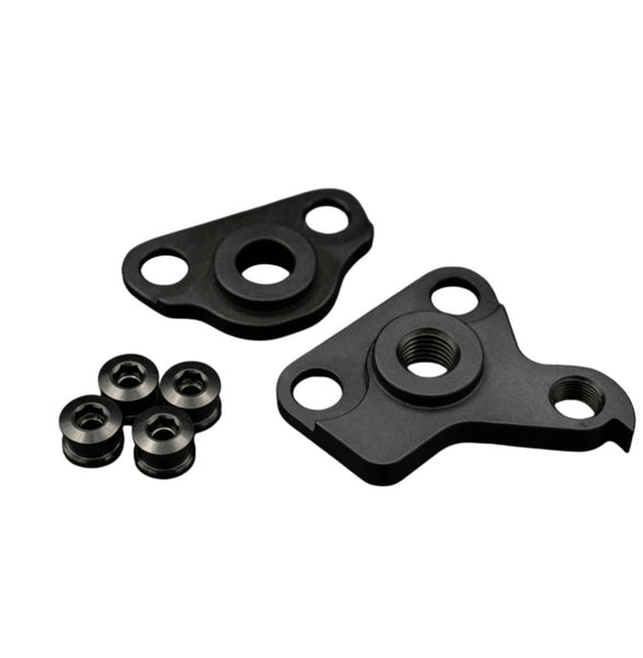 HEXATI 45g Titanium 3D Printed Rear Derailleur Hanger Conversion Kit | 142x12mm Thru Axle for G Line with 4 Ti Bolts