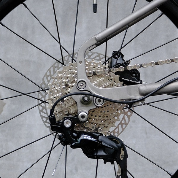 HEXATI 45g Titanium 3D Printed Rear Derailleur Hanger Conversion Kit | 142x12mm Thru Axle for G Line with 4 Ti Bolts
