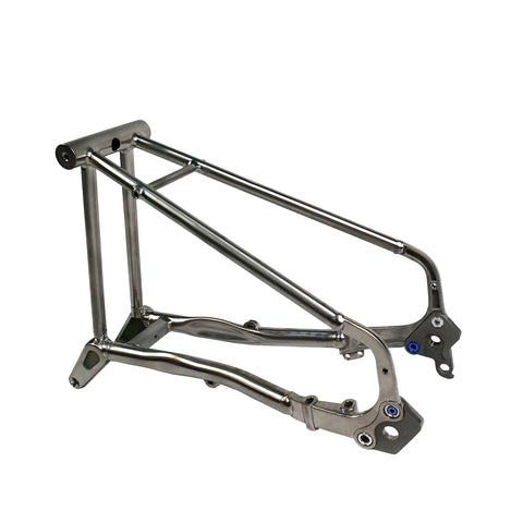 Ultra-Light Titanium rear fork / titanium triangle for Brompton G Line | Thru-Axle | 633g