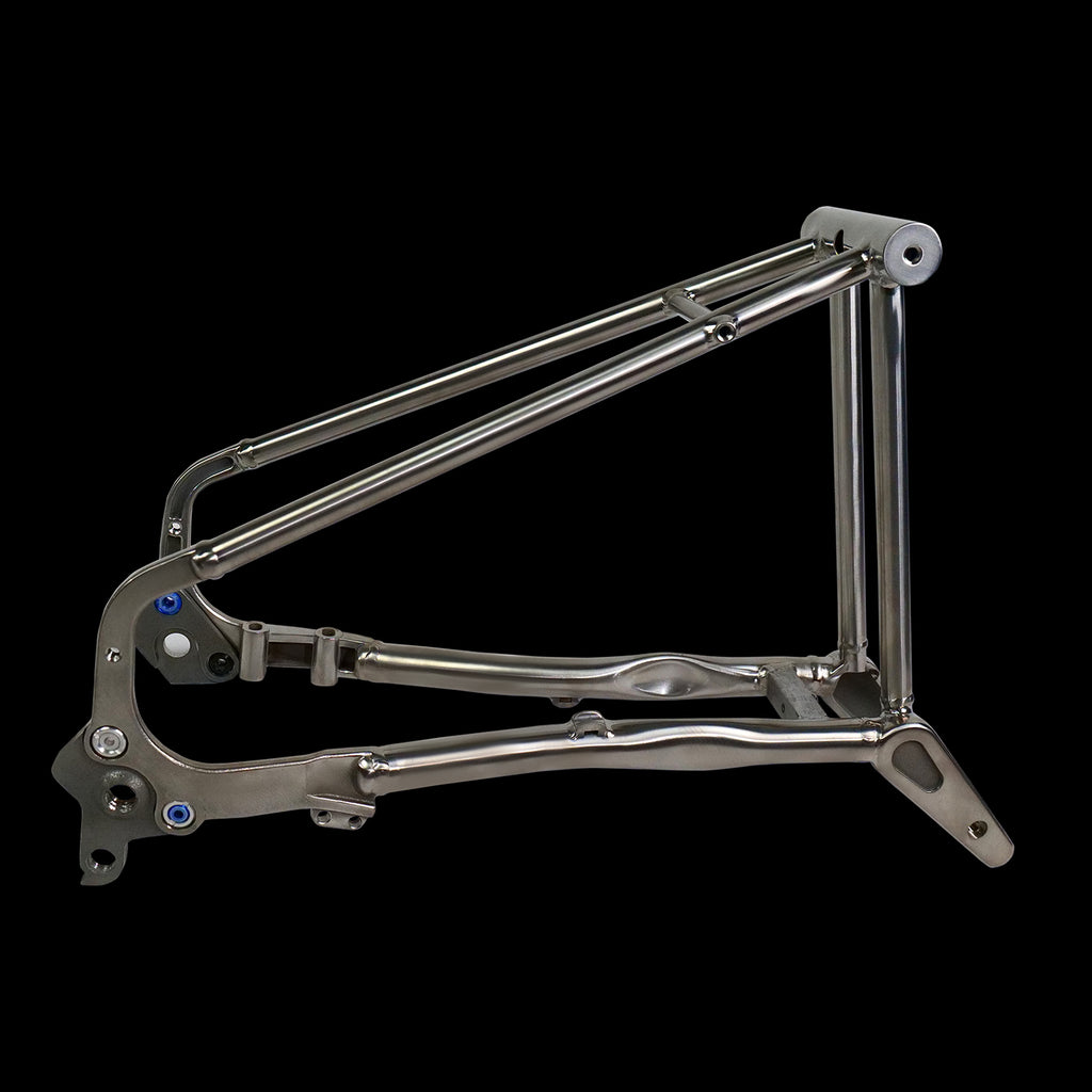 London Craftwork Ensemble Triangle Et Fourche Arrière En Titane Pour Brompton Dore London Craftwork Ensemble Triangle Et Fourche Arrière En Titane Pour Brompton Dore