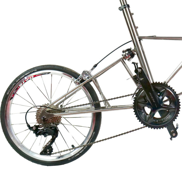 Full aero titanium alex moulton AM GT (Mk III) bike--stem type