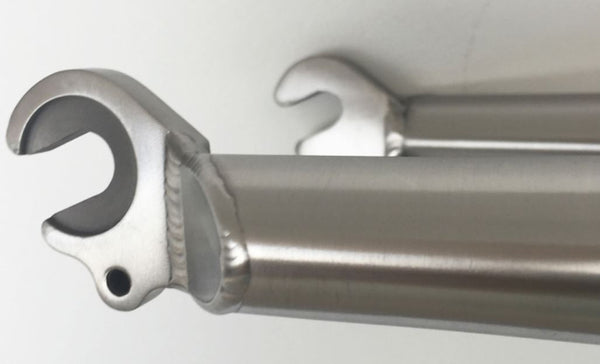 Titanium Front Dropouts – 10mm Quick Release, Single Eyelet, M5 x 0.8