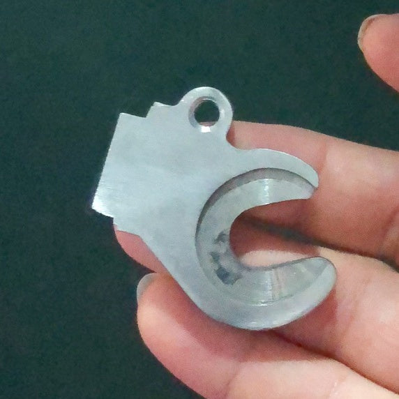 Titanium Front Dropouts – 10mm Quick Release, Single Eyelet, M5 x 0.8