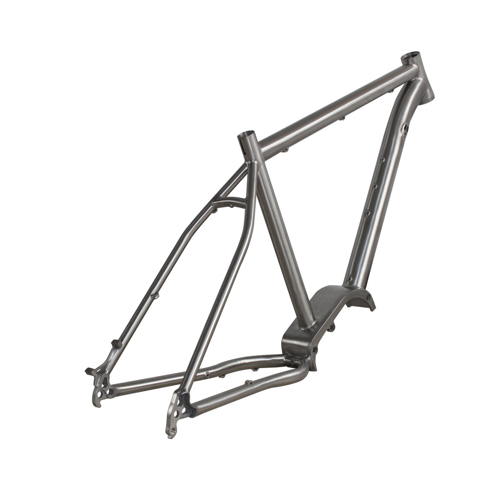 TITANIUM ELECTRIC BIKE FRAME E-BIKE FRAMESET With Mid