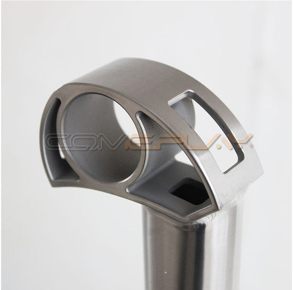 Brompton titanium seat pillar with Integrated Saddle Clamp
