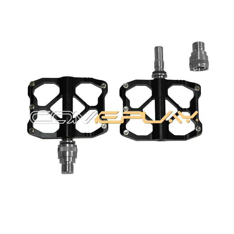 titanium pedals Titanium light weight quick release pedals (TITANIUM AXLE, Double QR) – TITANIUM BIKE
